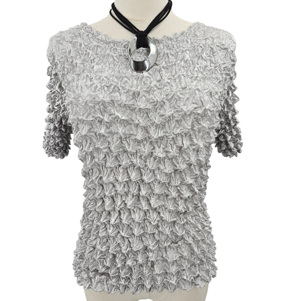 F.C. Women Vintage Y2K Baddie Punk Magic Bubble Popcorn Crinkle Top One Size